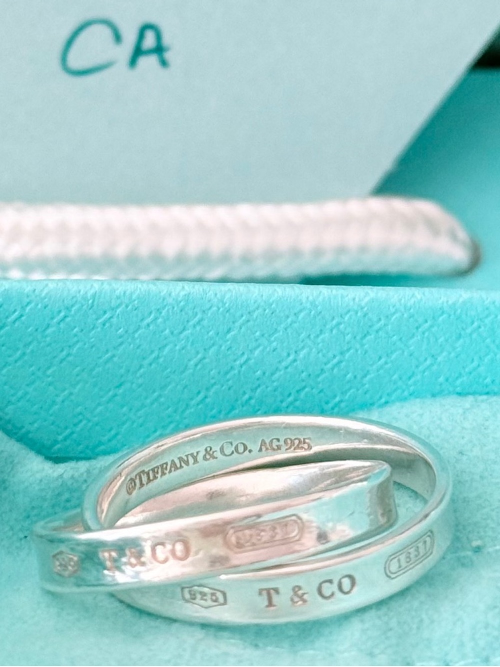 Tiffany & Co. Sterling 1837 Interlocking Circles Ring - Picture 12 of 14